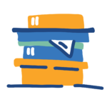 Stack of books icon